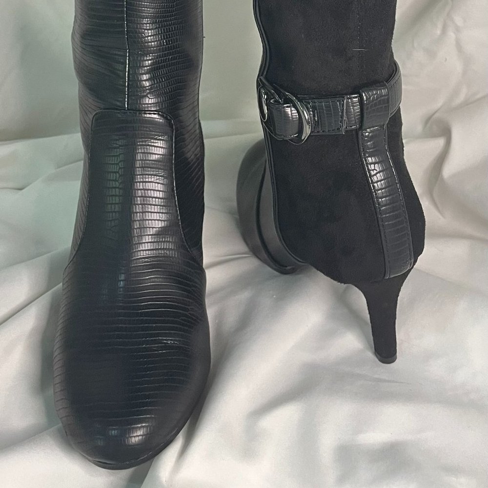 Bandolino Women’s Footware Delfie Buckled Stiletto Boots - Picture 3 of 5